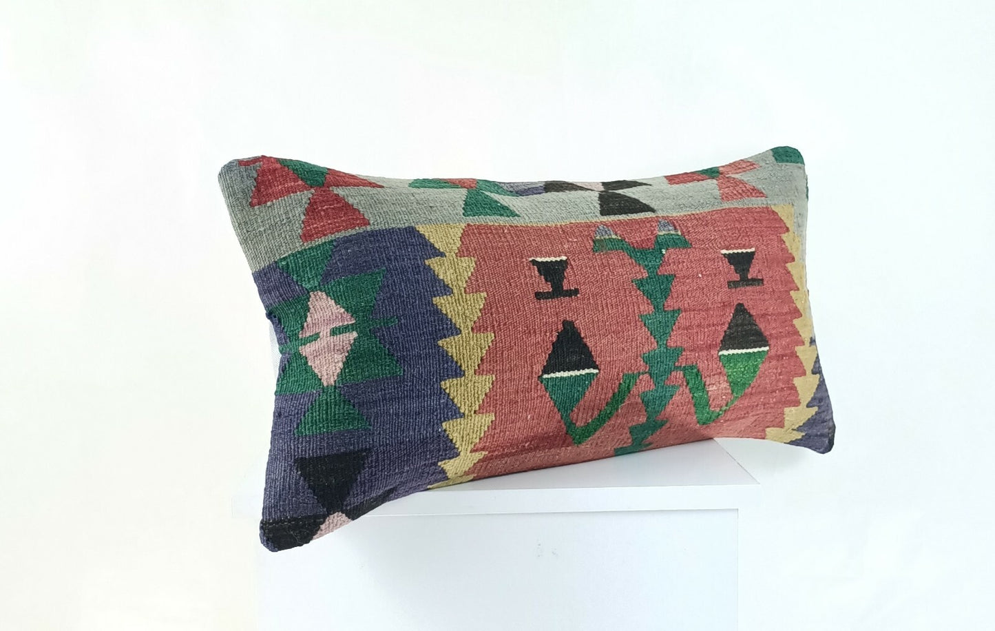Home Decorative Handmade 12x24 Throw Kilim Pillow Cover Oriental Ottoman A955