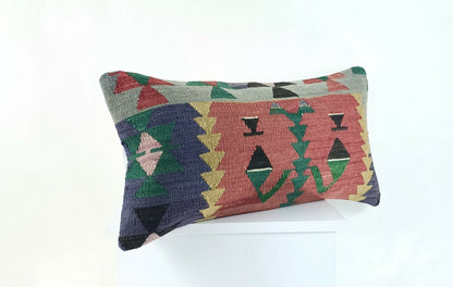 Home Decorative Handmade 12x24 Throw Kilim Pillow Cover Oriental Ottoman A955