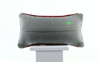 Traditional Anatolian Handmade Kilim Pillow Cover 8x16 Boho Ethnic Lumbar E765