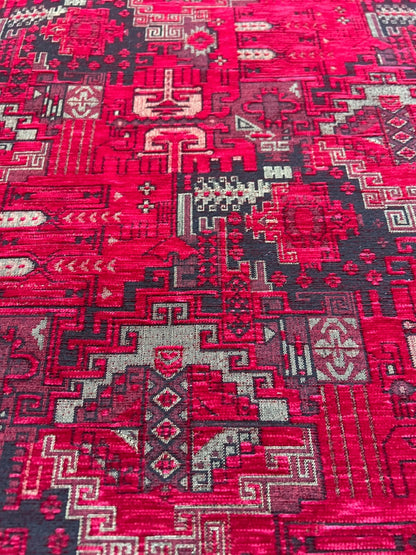 Kilim Pattern Upholstery Fabric Oriental Ethnic Design Decorative Boho Tapestry