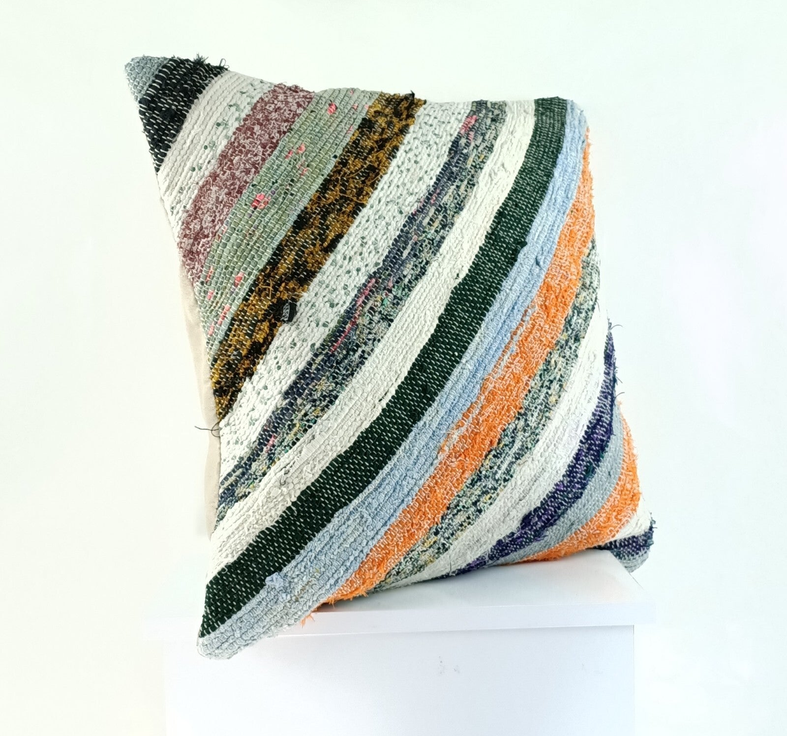 20x20 Kilim Pillow Cover Handmade Vintage Oushak Kilim Cushion Cover 2366