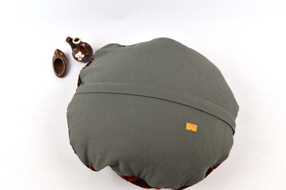 Kilim Round Pillow Cover 18" in Tribal Vintage Turkish Carpet Round Cushion 4962