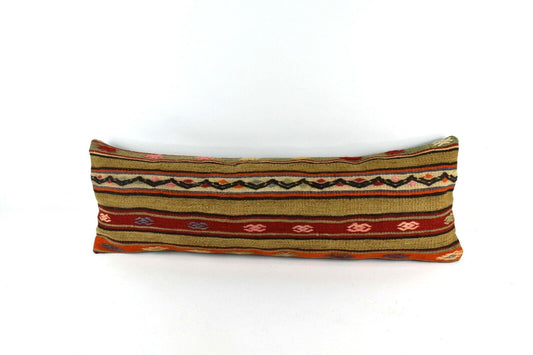 12x36 Ethnic Rug Pillow Decorative Vintage Faded Carpet Boho Cushion Cover 3982