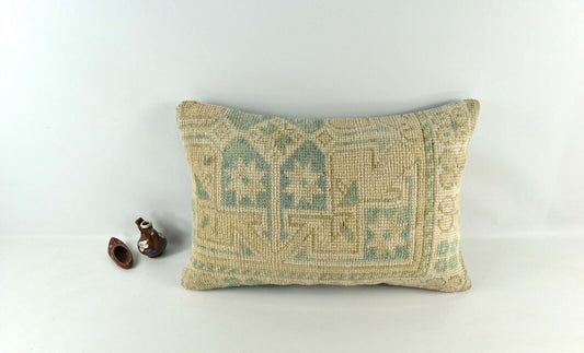 16x24 Kilim Pillow Cover Handmade Vintage Anatolian Lumbar Cushion Cover A2679