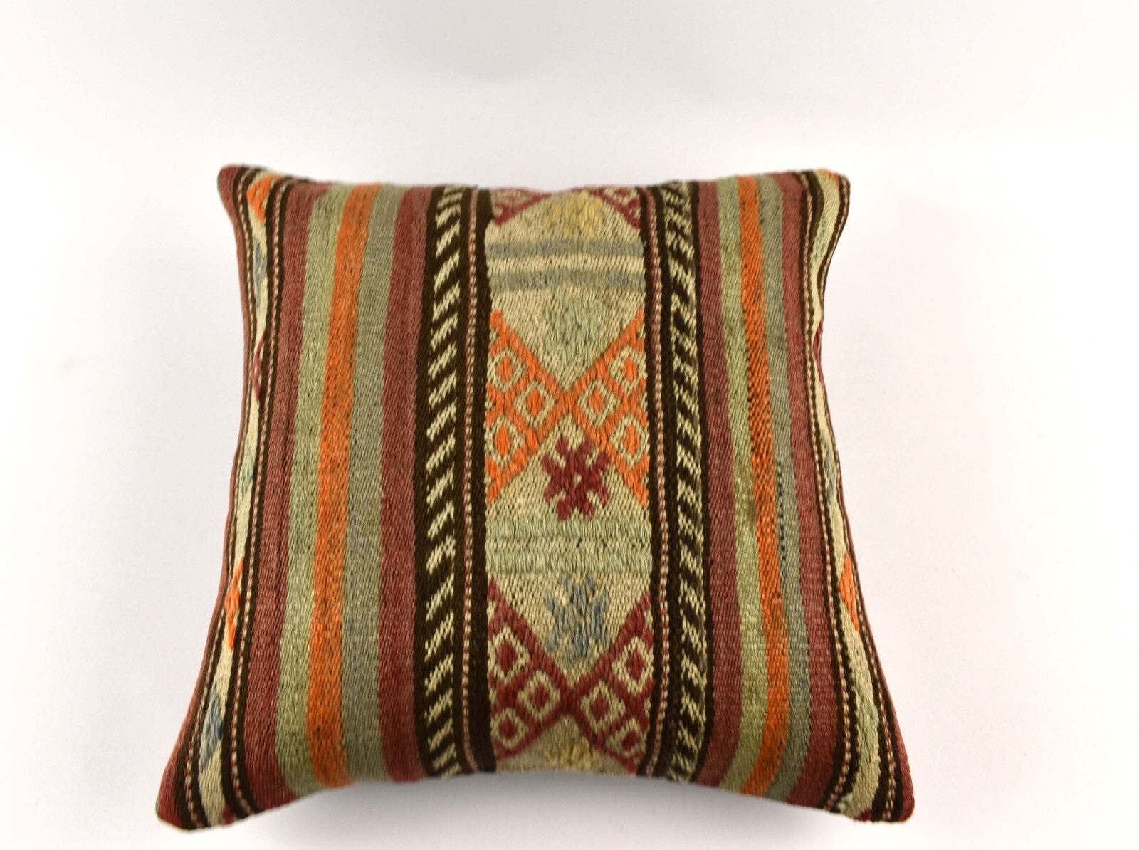 20x20 Kilim Pillow Cover Handmade Vintage Oushak Kilim Cushion Cover 4704