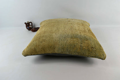 Kilim Pillow Cover 18x18 Handmade Turkish Ethnic Vintage Lumbar Cushion A3102