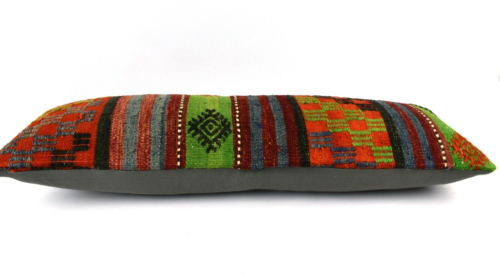 Kilim Pillow Cover 12x36 Handwoven Ethnic Vintage Handwoven Kilim Cushion A3238