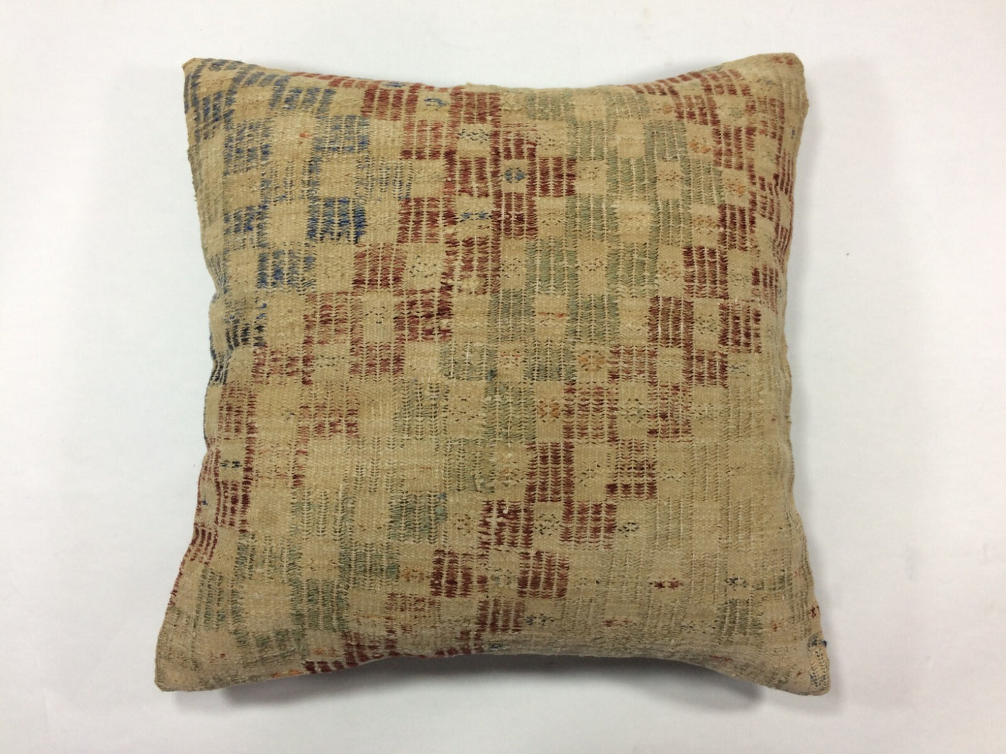 18"x18" Kilim Pillow Cover  Handmade Turkish Vintage Cushion Tribal Lumbar 1285