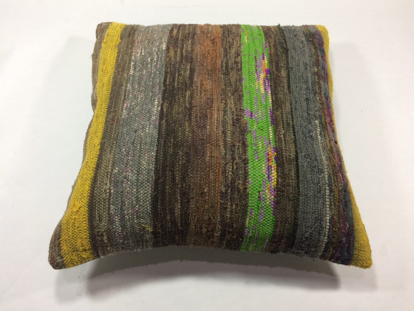 18"x18" Kilim Pillow Cover  Handmade Turkish Vintage Cushion Tribal Lumbar 1259