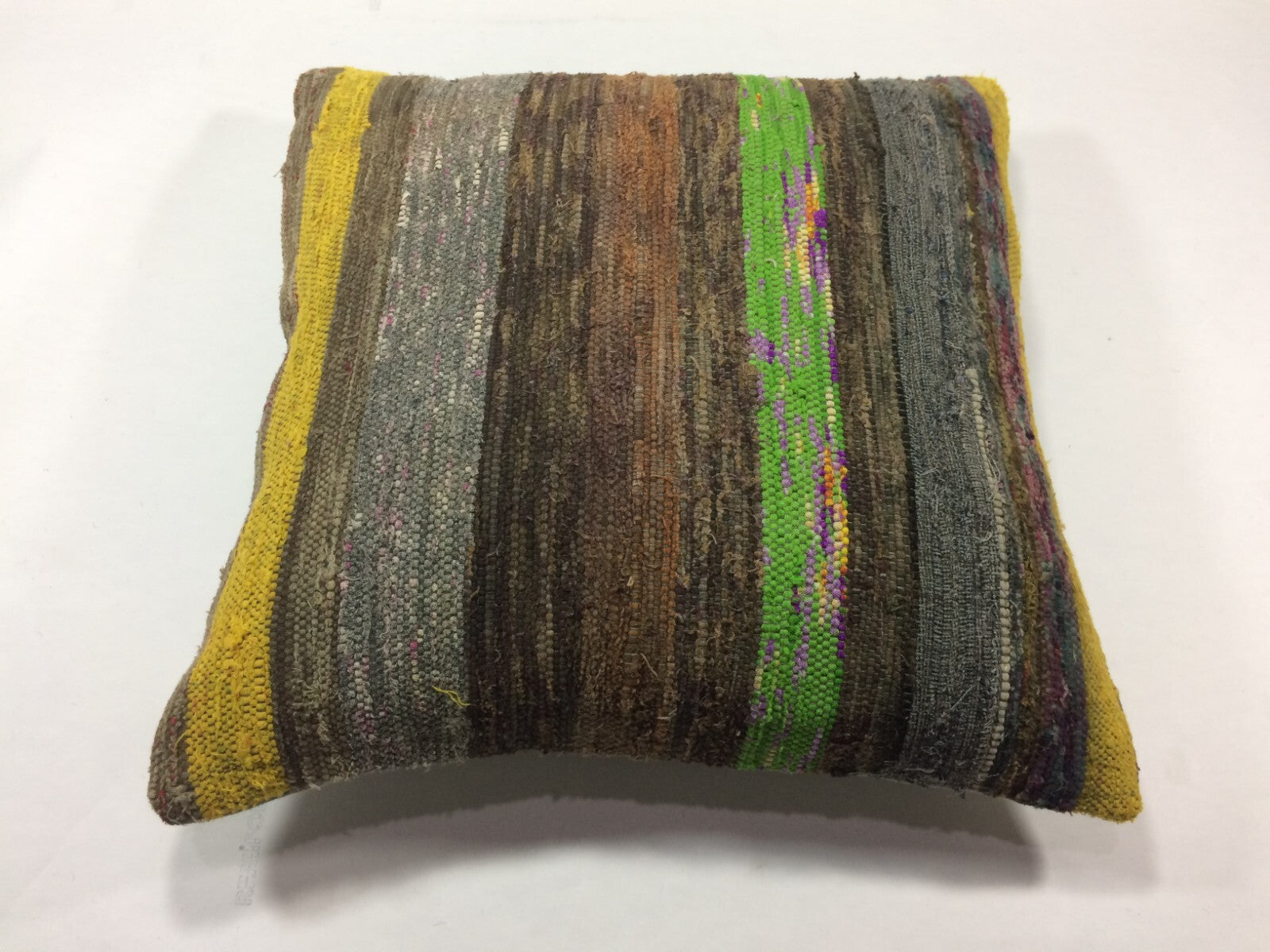 18"x18" Kilim Pillow Cover  Handmade Turkish Vintage Cushion Tribal Lumbar 1259