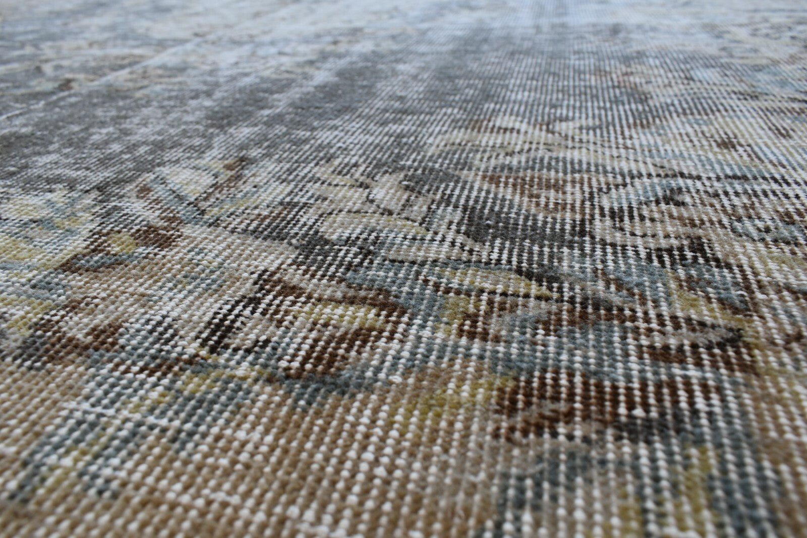 Large Turkish Rug 7.8x6.1 ft Vintage Rug Faded Oushak Rug Living Room Carpet B25