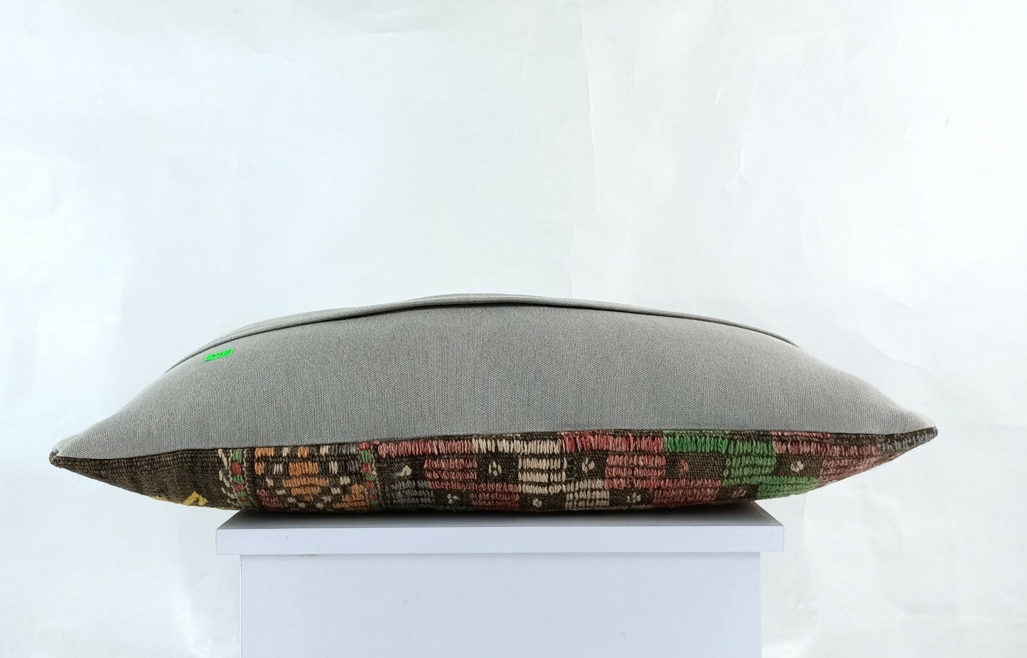 Kilim Lumbar Pillow Cover 12"x24" Handmade Oushak Traditional Ethnic Boho E914