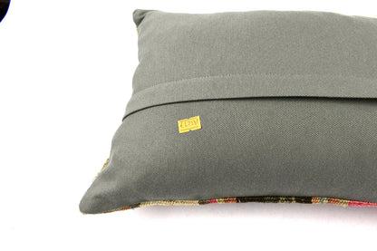 Kilim Pillow Cover 12x36 Handwoven Ethnic Vintage Handwoven Kilim Cushion A3237