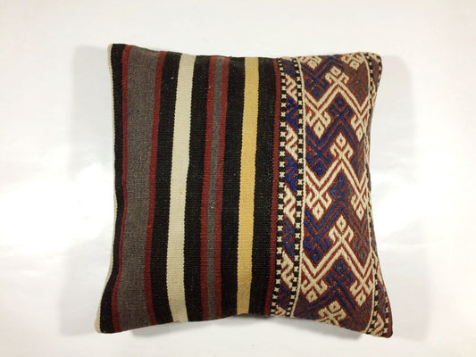 16x16 Ethnic Vintage Turkish Rug Pillow Cover Home Decorative Boho Cushion 514