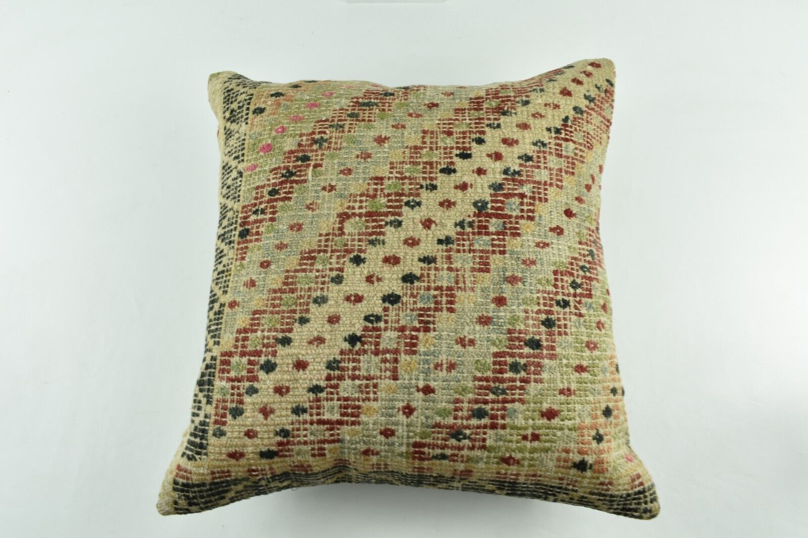 20x20 Kilim Pillow Cover Handmade Vintage Oushak Kilim Cushion Cover 4120