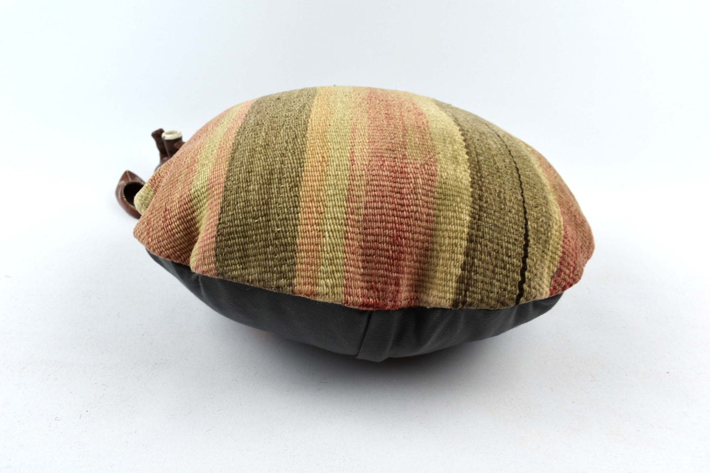 Kilim Round Pillow Cover 18" in Tribal Vintage Turkish Carpet Round Cushion 4944