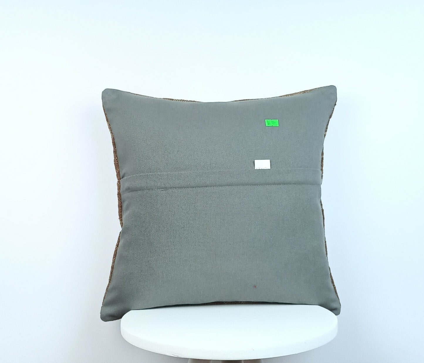 Kilim Pillow Cover 16"x16" Home Decorative Boho Rustic Rug Lumbar Cushion E194