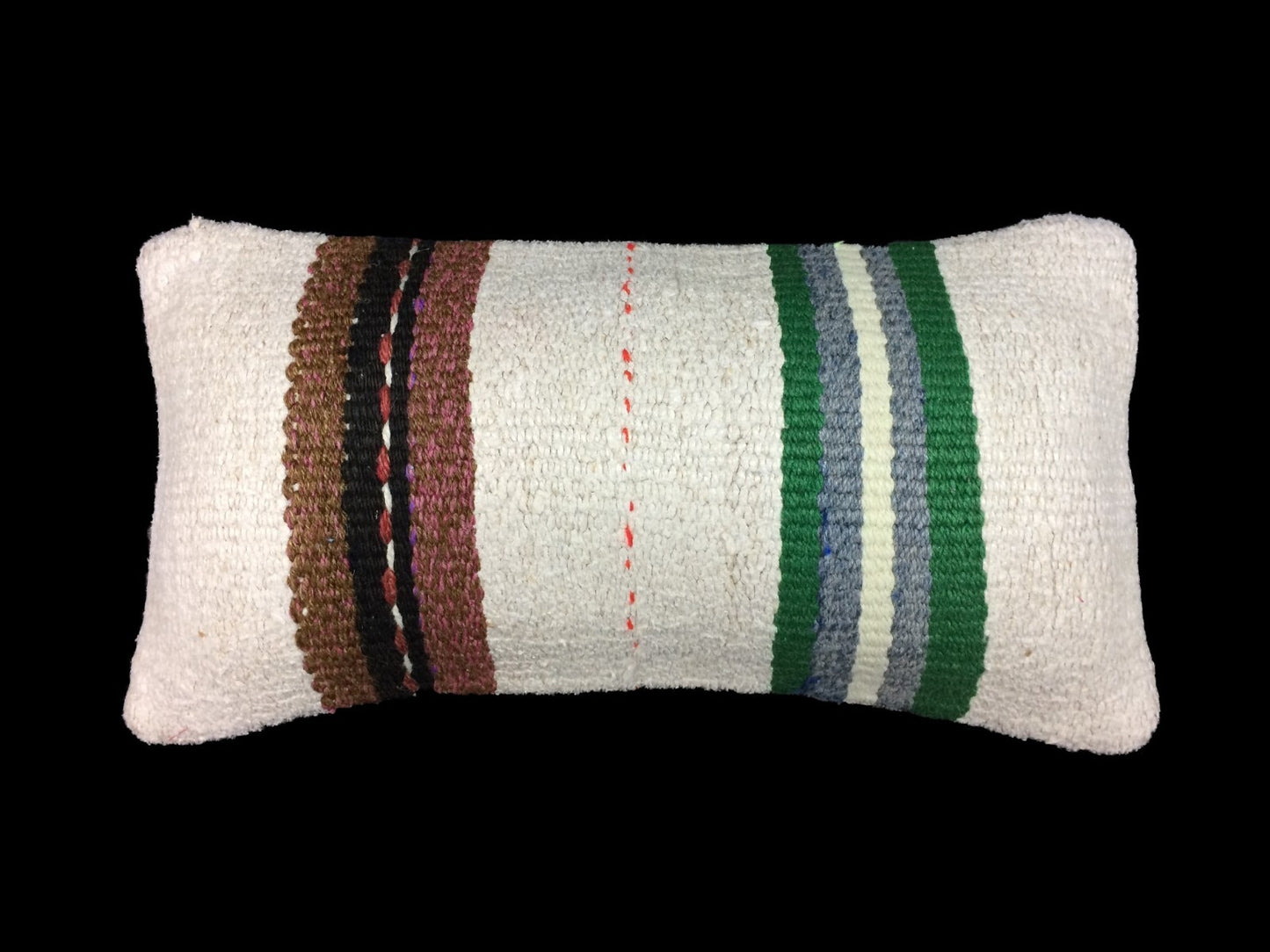 Turkish Cushion Cover 8"x16" Handmade Vintage Boho Ethnic Throw Pillow Case 1459