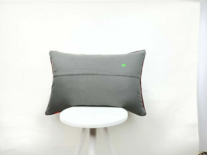 Handmade Kilim Pillow Cover 16x24 Vintage Rug Tribal Ethnic Bohemian Lumbar E478