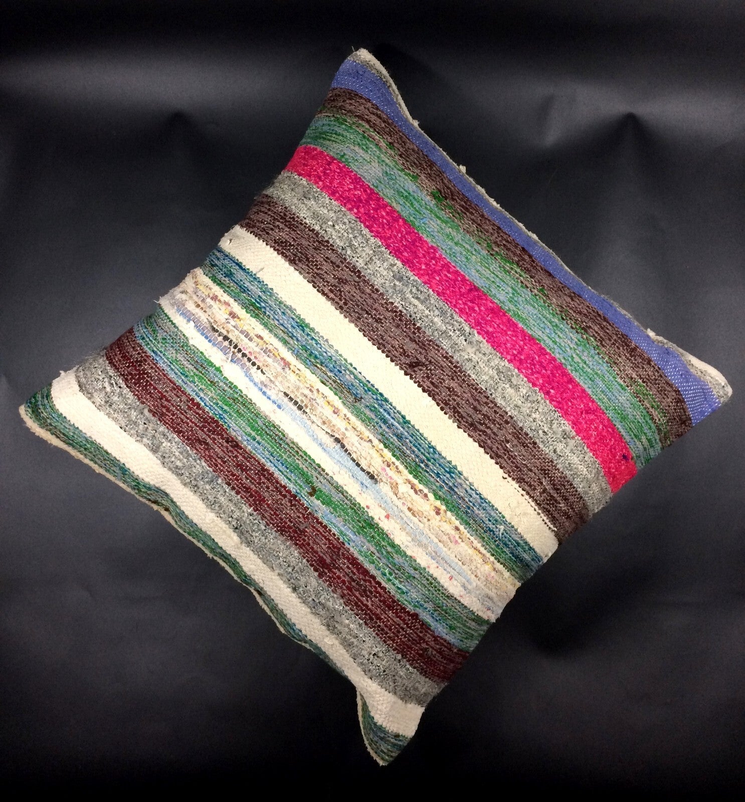 18"x18" Kilim Pillow Cover  Handmade Turkish Vintage Cushion Tribal Lumbar 630