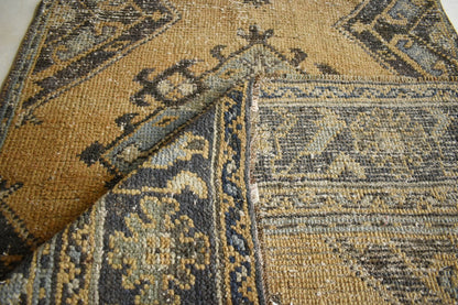 Turkish Runner Rug 11.3x2.8 ft Vintage Runner Hallway Runner Handwoven Rug R35