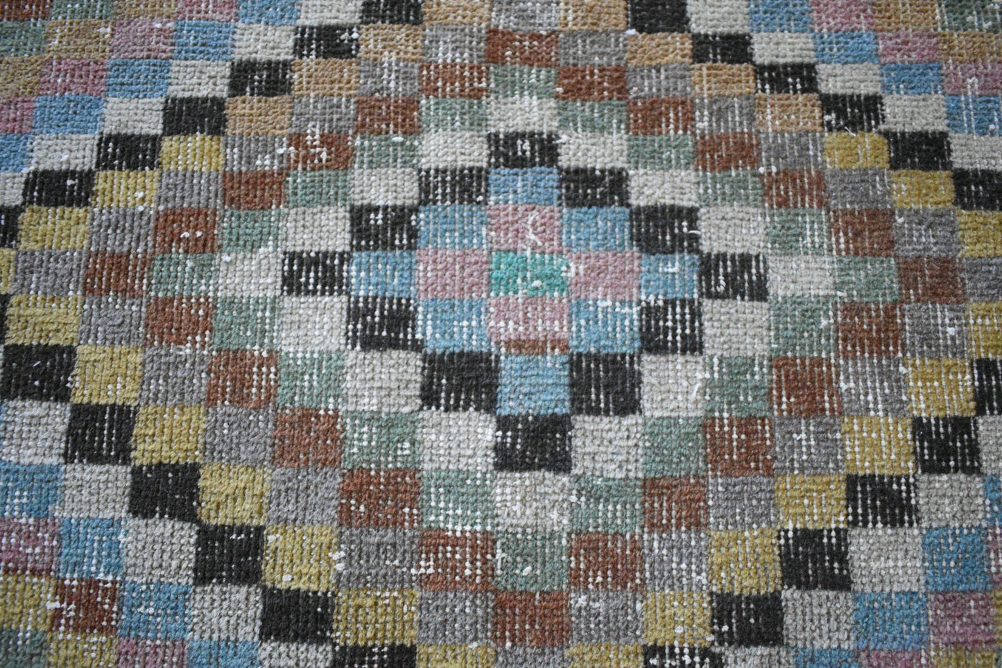 Small Turkish Runner 2.7x1.4 ft Vintage Oushak Rug Anatolian Rug Faded Rug Y03