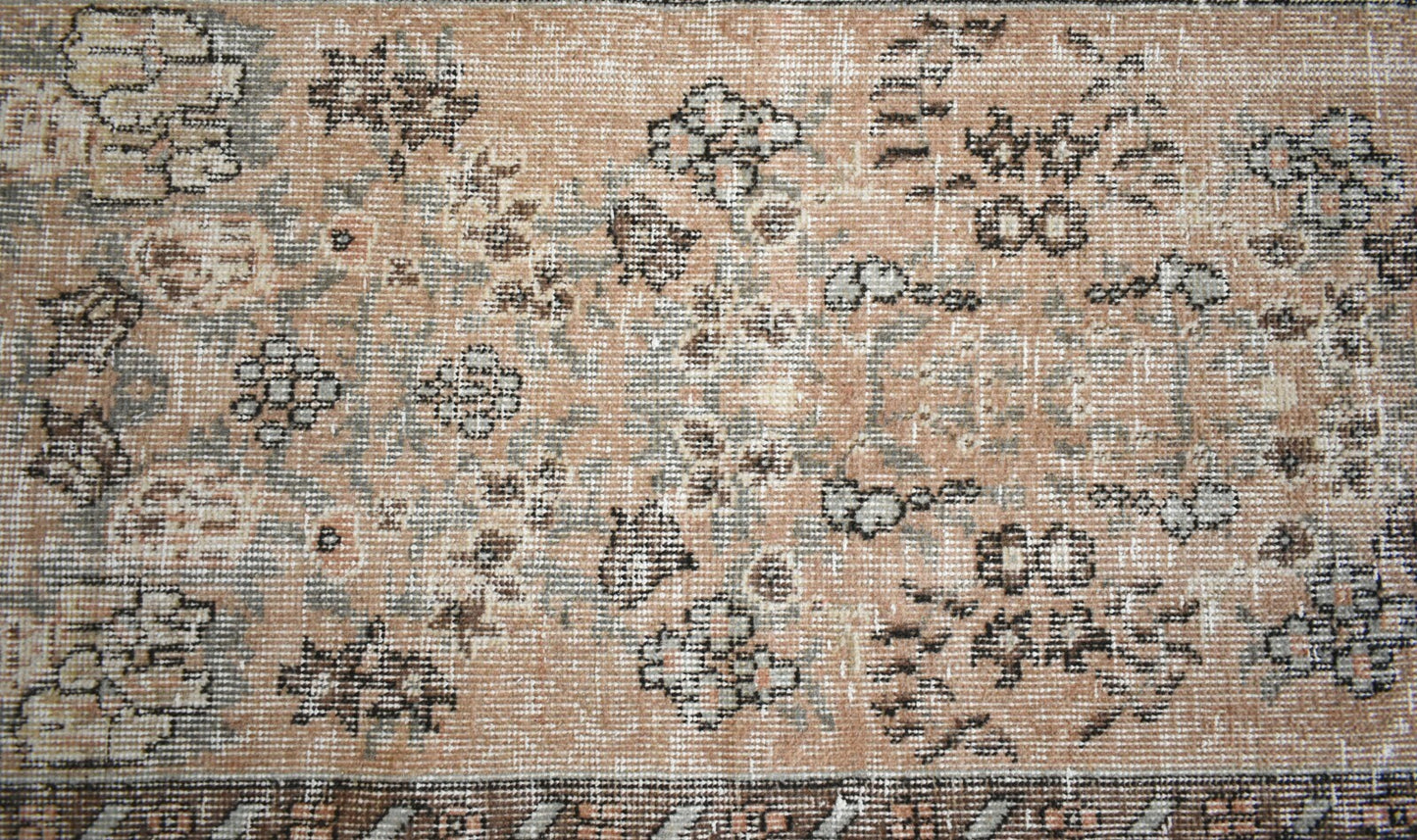 Small Turkish Runner 4.5x1.9 ft Vintage Runner Hallway Runner Handwoven Rug R15