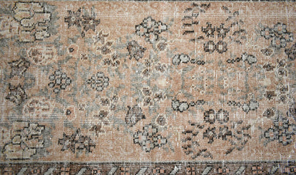 Small Turkish Runner 4.5x1.9 ft Vintage Runner Hallway Runner Handwoven Rug R15