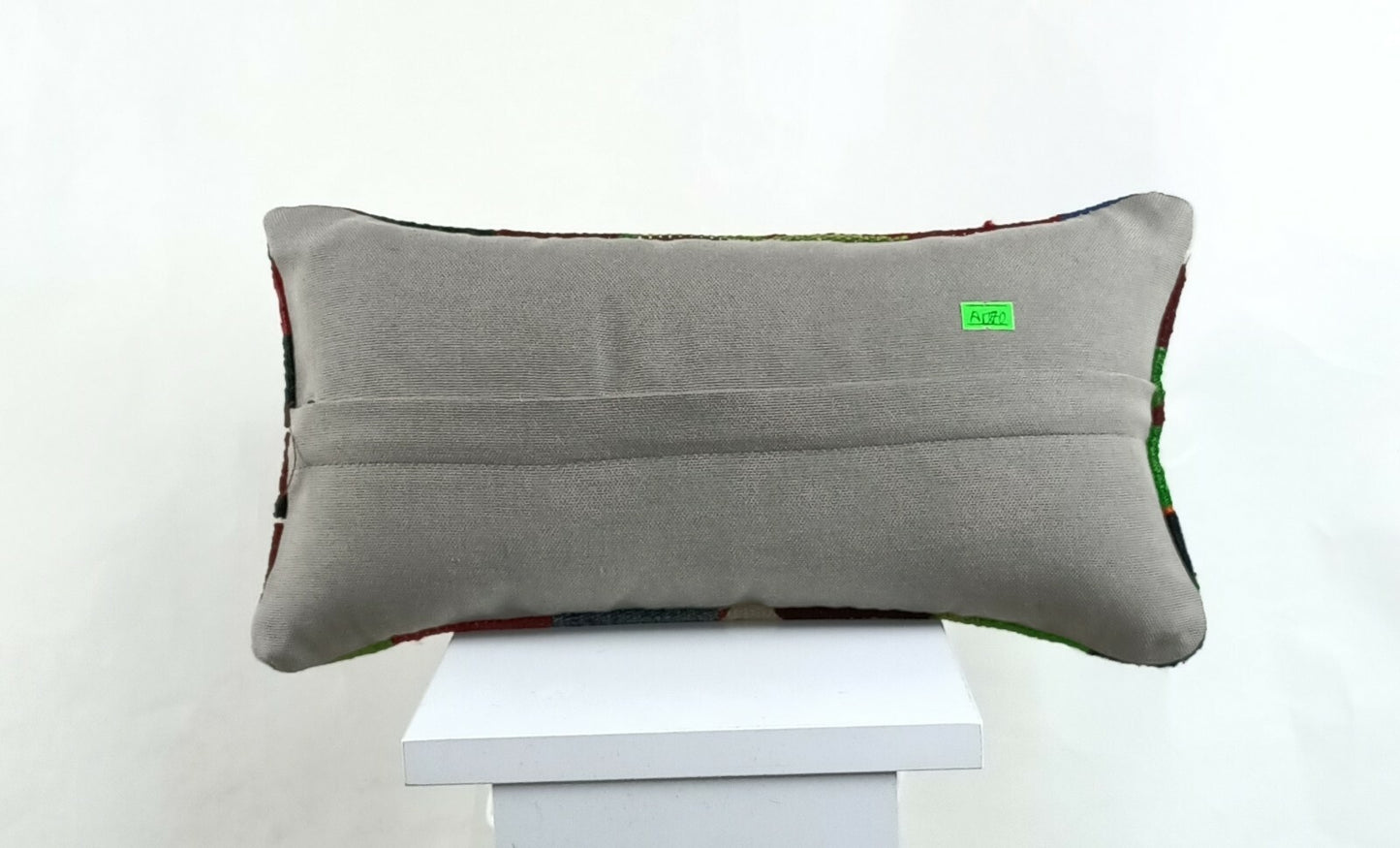 Kilim Pillow Cover 8x16 in Handmade Oriental Rug Tribal Ethnic Lumbar Case A1370