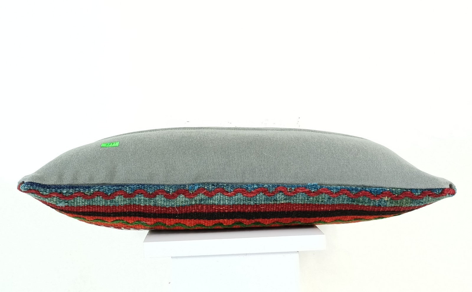 10x20 Kilim Lumbar Pillow Cover Vintage Ethnic Oushak Kilim Pillow Cover 1886