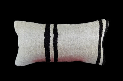 10x20 Kilim Lumbar Pillow Cover Vintage Ethnic Oushak Kilim Pillow Cover E1135