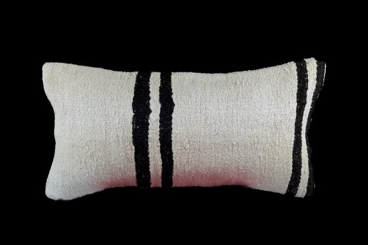 10x20 Kilim Lumbar Pillow Cover Vintage Ethnic Oushak Kilim Pillow Cover E1135