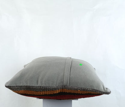 18"x18" Kilim Pillow Cover  Handmade Turkish Vintage Cushion Tribal Lumbar 2644