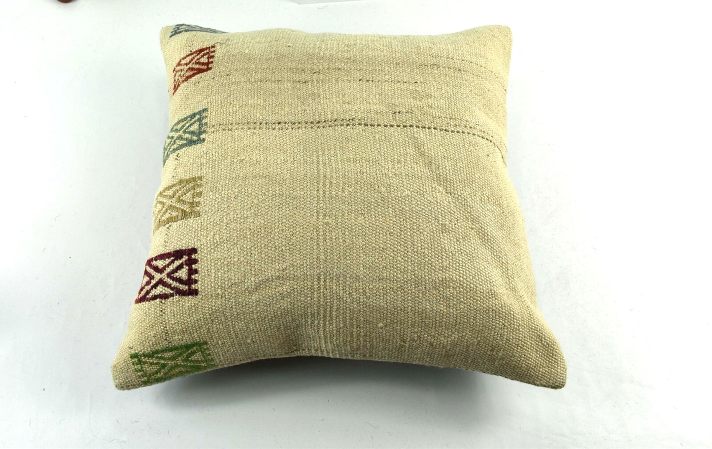 20x20 Kilim Pillow Cover Handmade Vintage Oushak Kilim Cushion Cover 3557