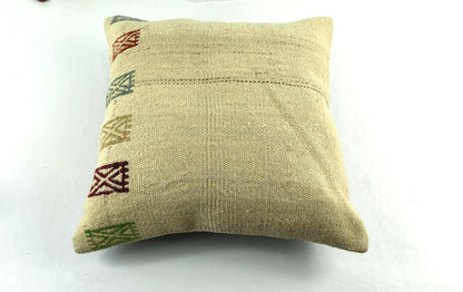 20x20 Kilim Pillow Cover Handmade Vintage Oushak Kilim Cushion Cover 3557