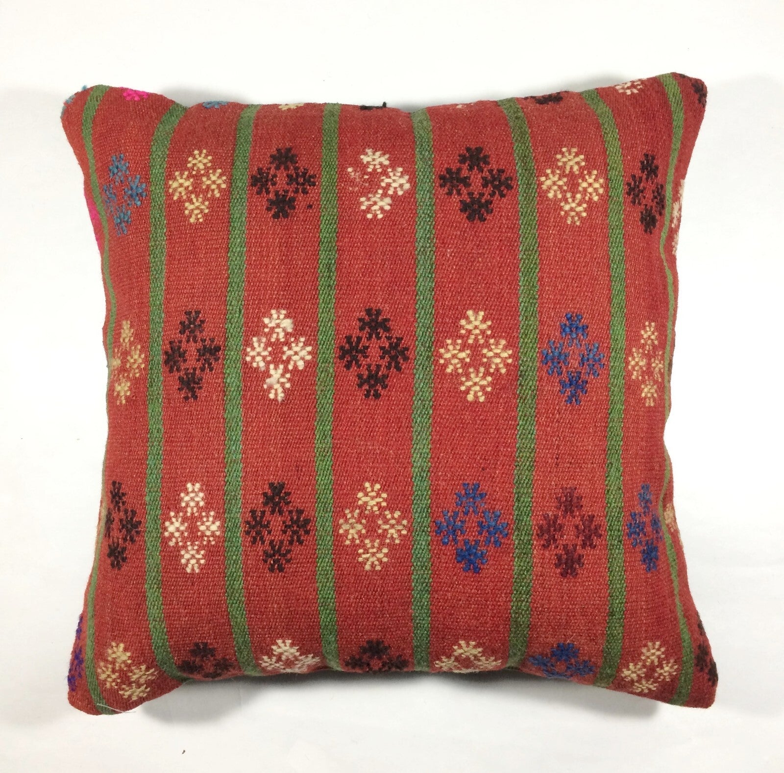 18"x18" Kilim Pillow Cover  Handmade Turkish Vintage Cushion Tribal Lumbar 219