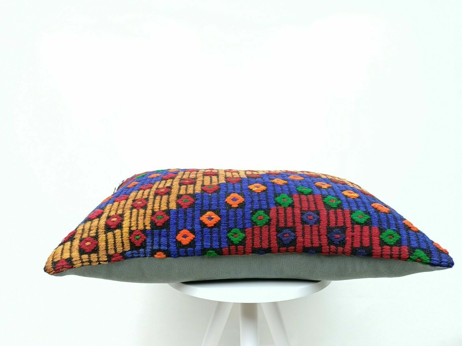 Kilim Pillow Cover 16x24 Handmade Home Decorative Sofa Wool Lumbar Cushion E453