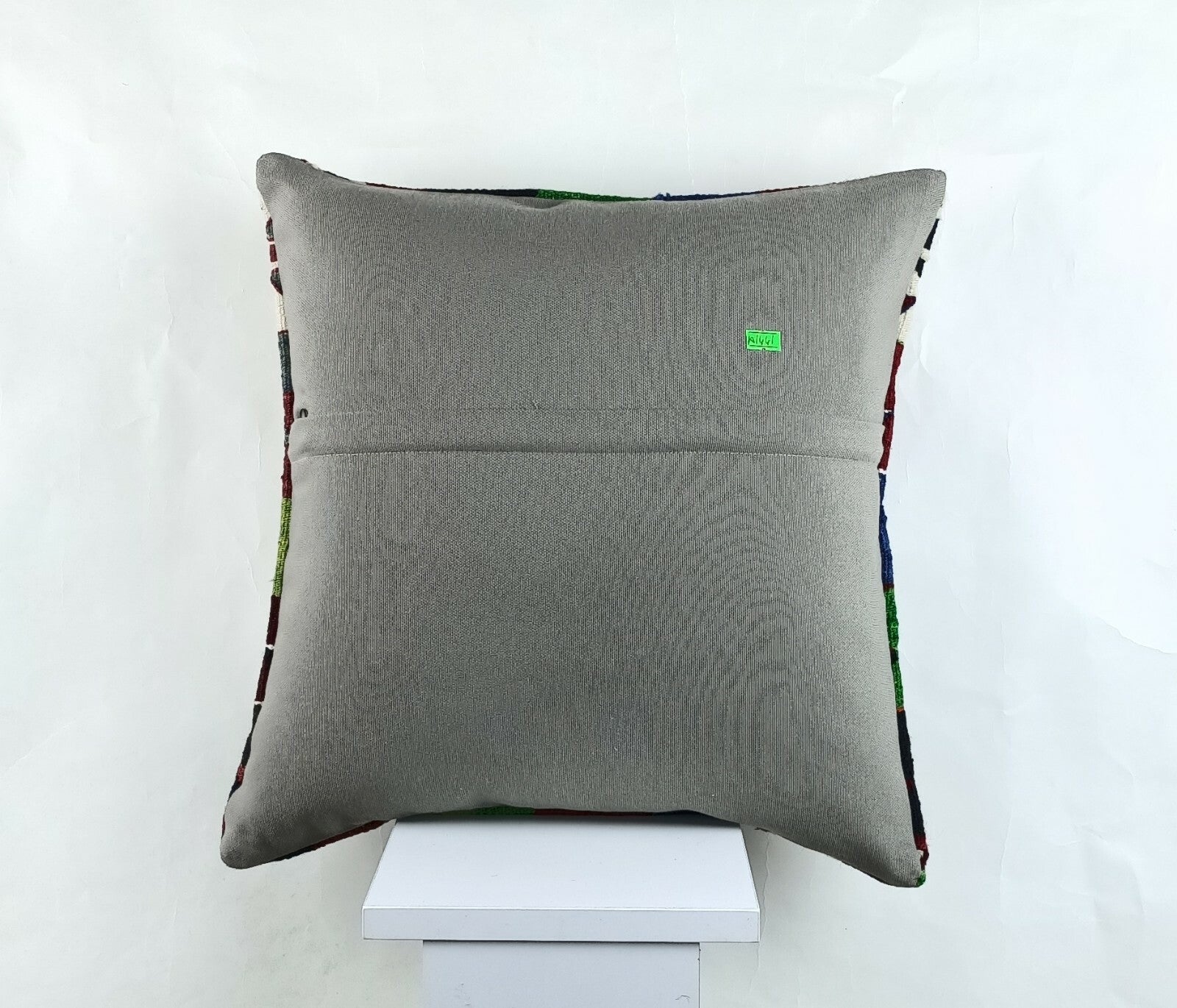 Throw Pillow Cover 18x18 Handmade Turkish Traditional Oushak Kilim Cushion A1441