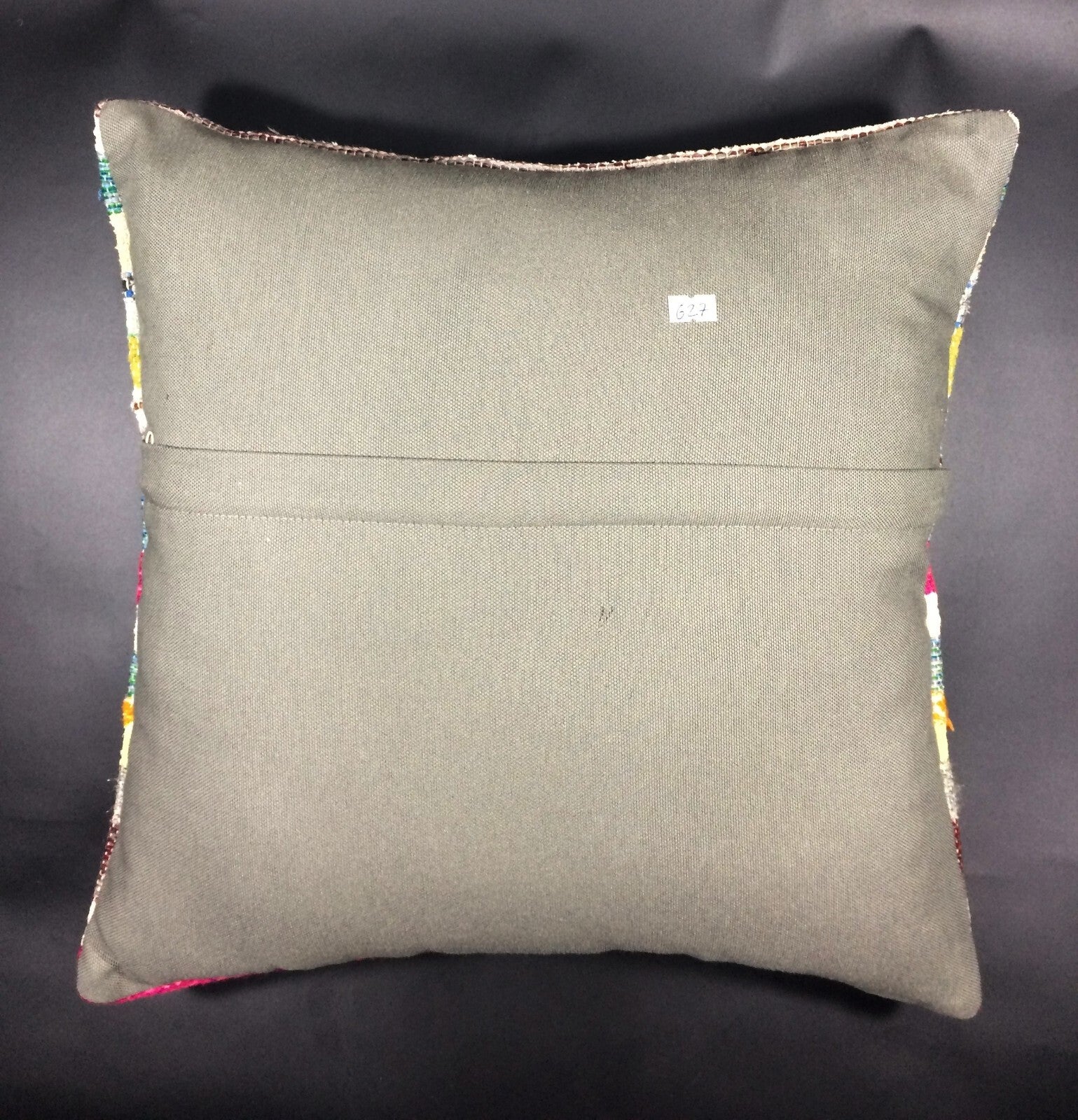 18"x18" Kilim Pillow Cover  Handmade Turkish Vintage Cushion Tribal Lumbar 627