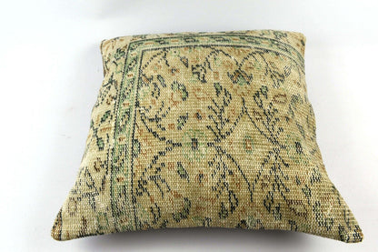 24x24 Kilim Pillow Cover Large Vintage Oushak Rug Ethnic Sofa Cushion 4826