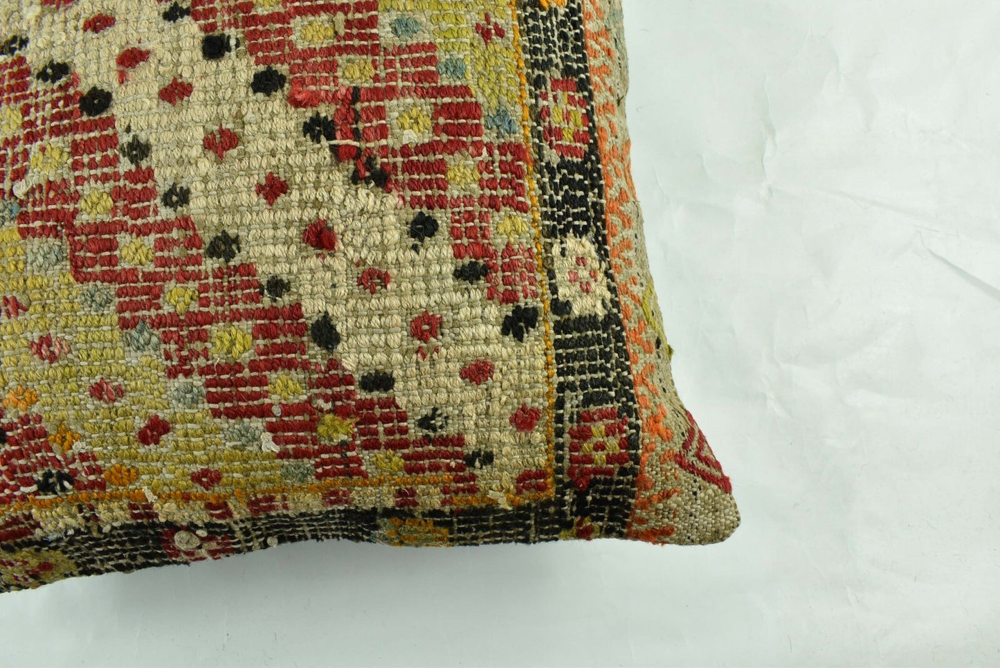 20x20 Kilim Pillow Cover Handmade Vintage Oushak Kilim Cushion Cover 2950