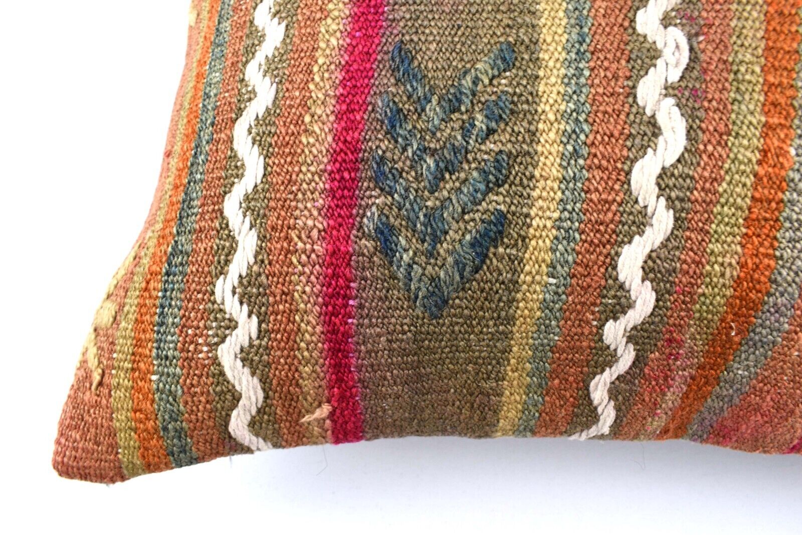 20x20 Kilim Pillow Cover Handmade Vintage Oushak Kilim Cushion Cover 4712