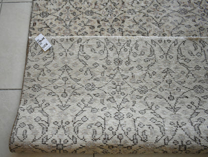 Faded Oushak Rug 5.8x3.8 ft Anatolian Rug Turkish Carpet Boho Floor Rug U06