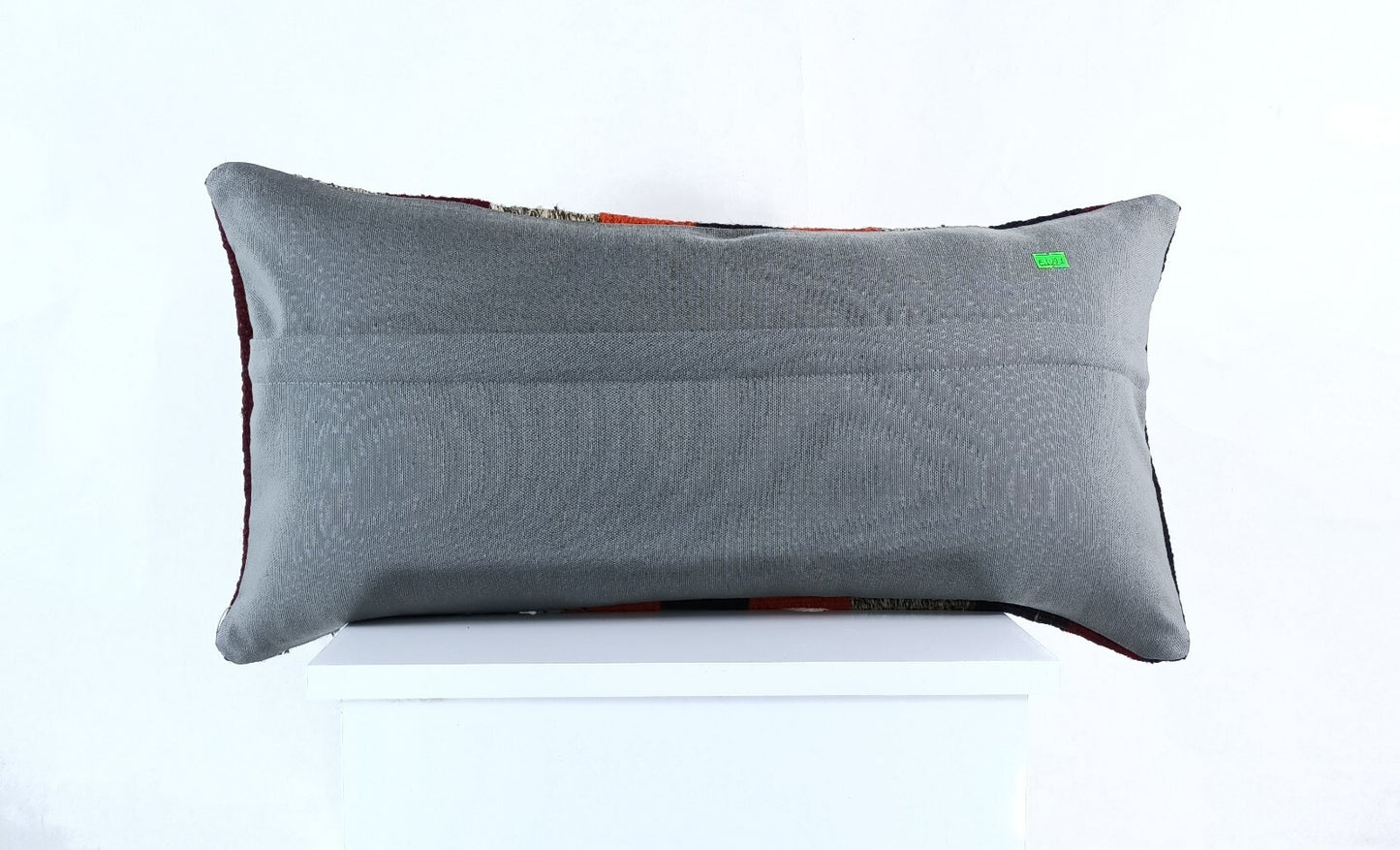 Handmade Turkish Kilim Pillow Cover 12x24 Ethnic Boho Sofa Lumbar Cushion E1001