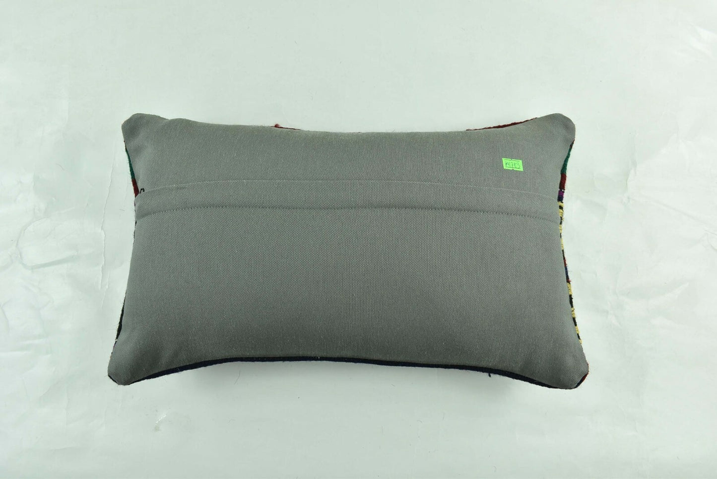 Kilim Pillow Cover 12x20 Turkish Handmade Sofa Couch Floor Lumbar Cushion A1783