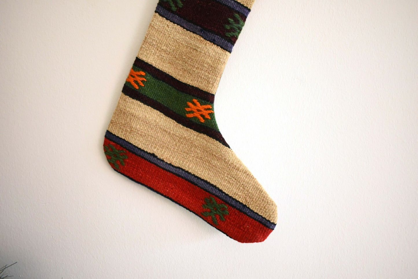  Kilim Christmas Stocking, Rug Christmas Socks, Christmas Decoration, S43