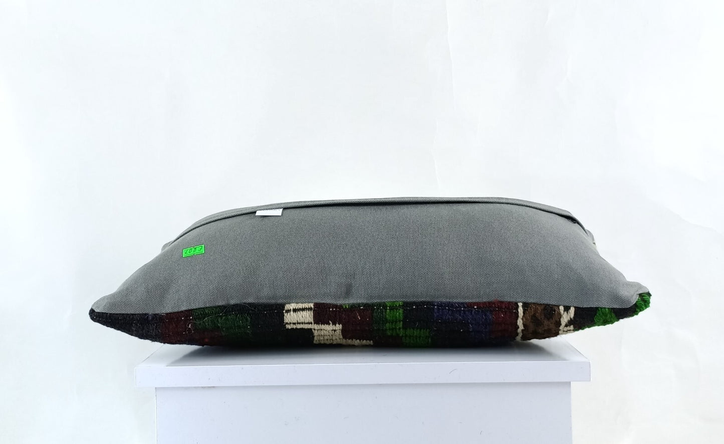 10x20 Kilim Lumbar Pillow Cover Vintage Ethnic Oushak Kilim Pillow Cover E1107