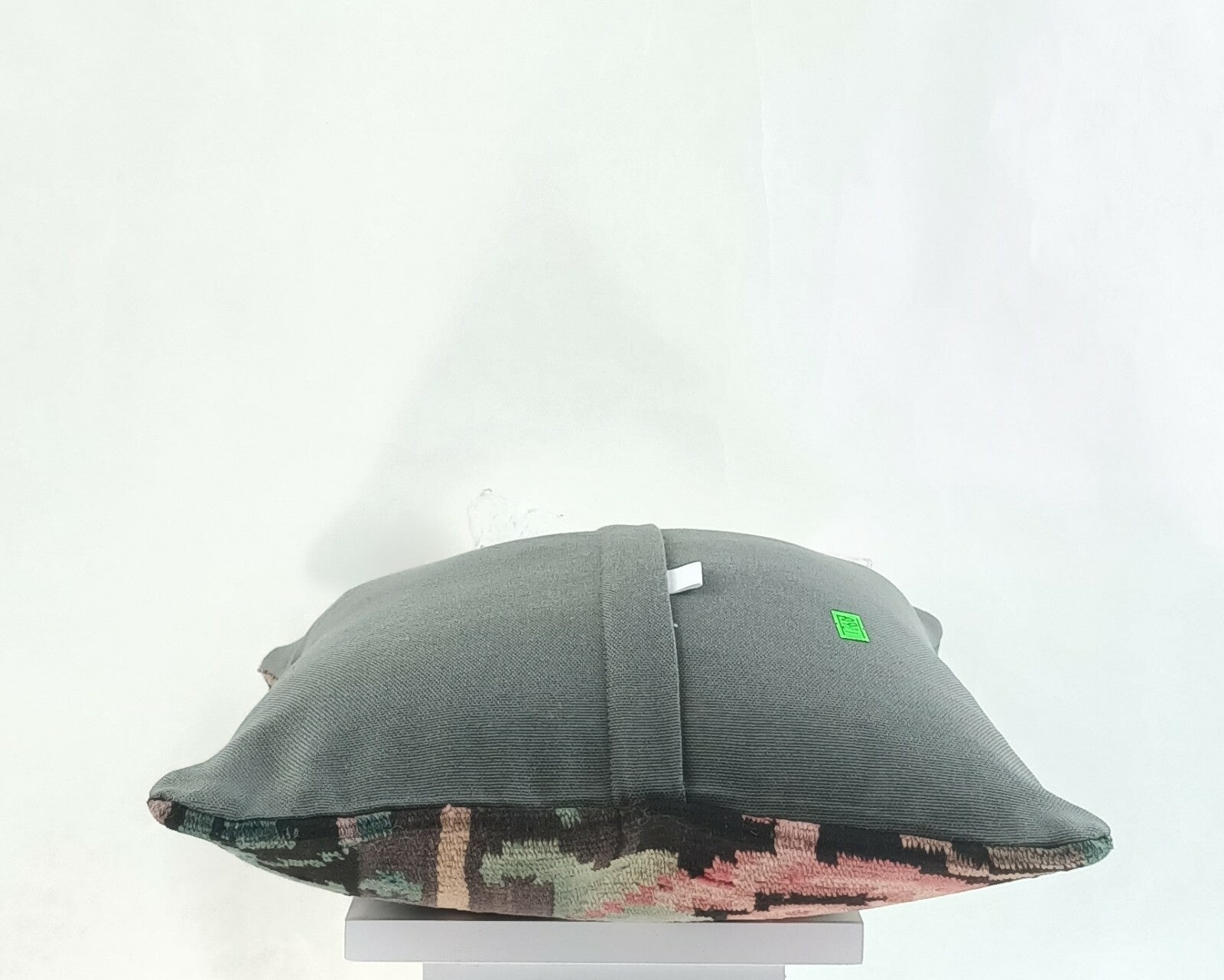 Kilim Pillow Cover 14x14 Home Decorative Ethnic Tribal Oushak Wool Cushion  A921