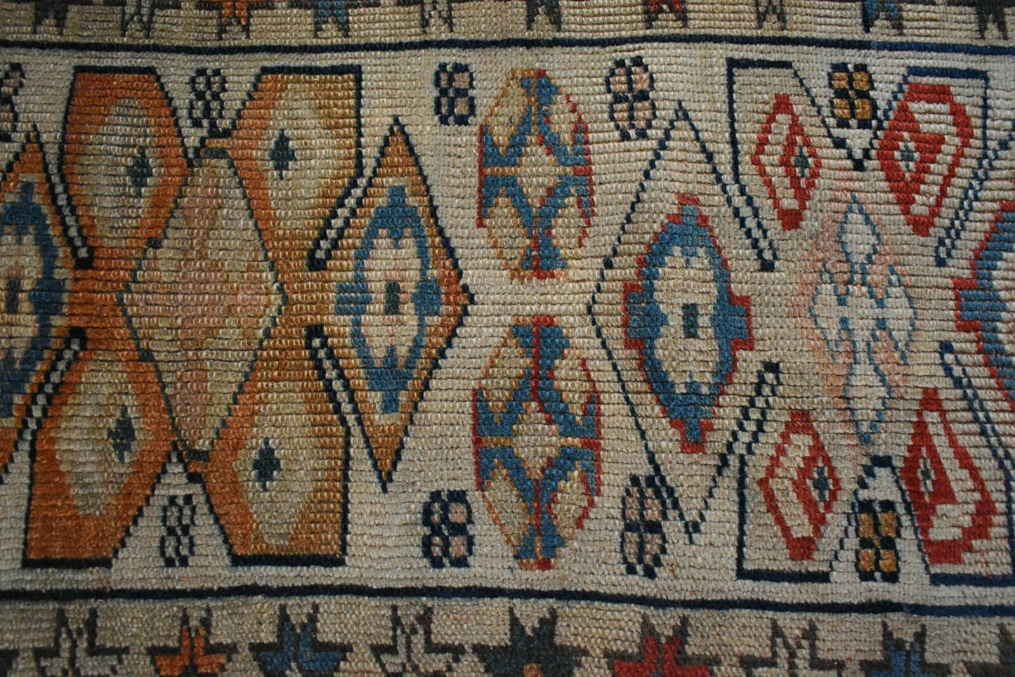 2.7x1.6 ft Small Turkish Runner Vintage Oushak Rug Anatolian Rug Faded Rug Y27