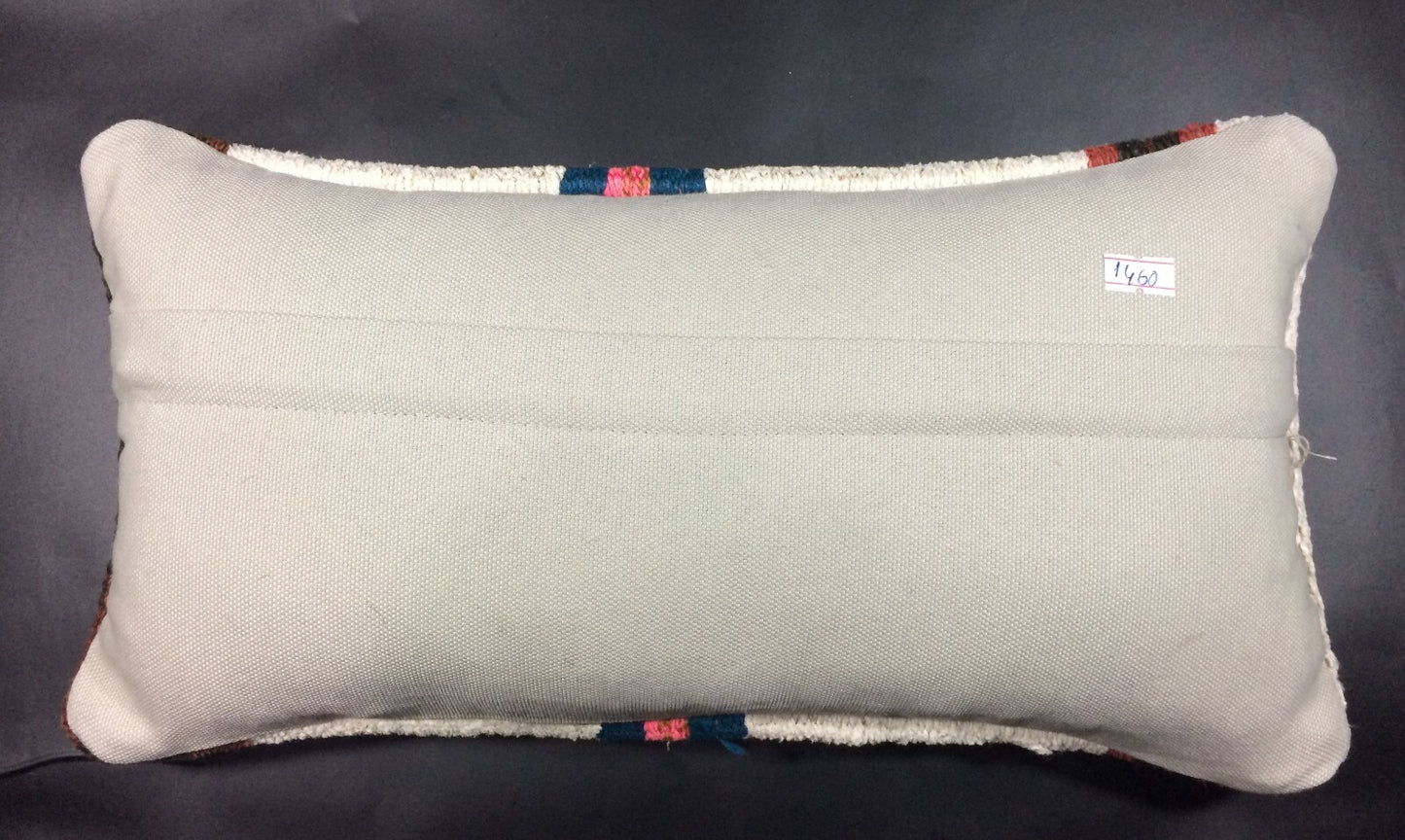Turkish Cushion Cover 8"x16" Handmade Vintage Boho Ethnic Throw Pillow Case 1460
